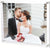 Clear Acrylic Wall Mount Floating Double Panels Frameless Picture Frame