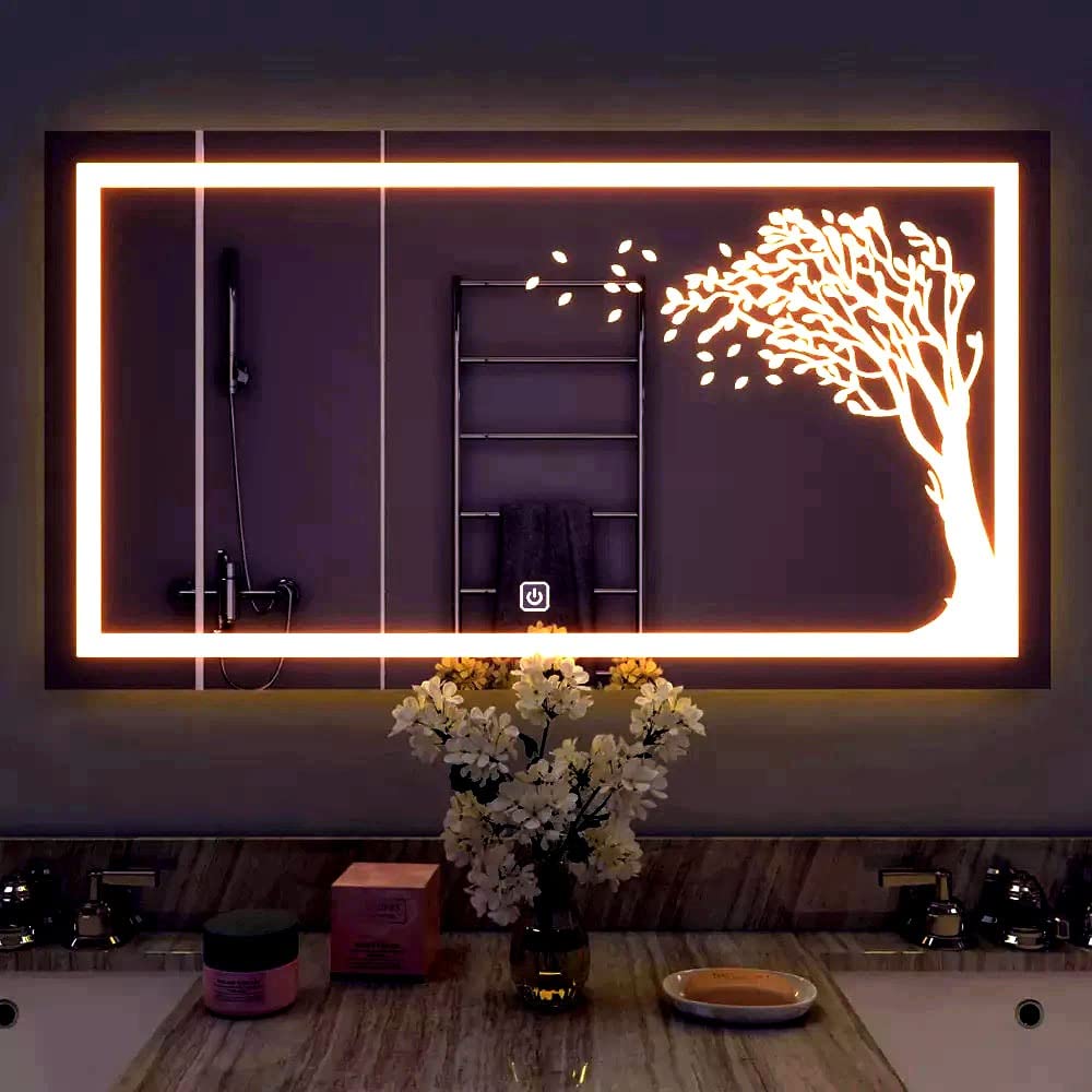 Tree LED Wall Mirror