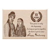 India Personalized Engraved Wooden Anniversary Picture Frame