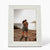 6 by 8 inch White Photo Frame