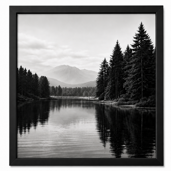 Obsidian Luxe Metal Frame – Premium Glossy Aluminum Picture Frame