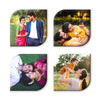 Customized Acrylic Photo Fridge Magnets || Glass Like Finish || Waterproof 3 x 3 Inchs || Set of 4 Wedding Gift, House Warming, Home Decore