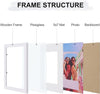 8x10 Picture Frame, Engineered Wood with Shatter Resistant Plexiglass