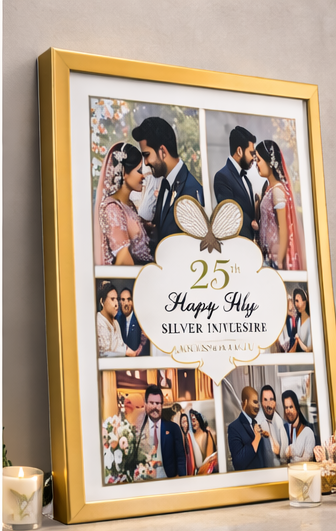 25th Anniversary Silver Jubilee Photo Frame