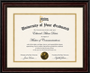 Executive Carved Certificate Display Frame | Premium Wall-Mounted Degree, Diploma & Award Frame with Crystal Clear Acrylic