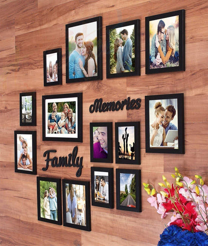 Family Memories Set Of 14 Individual Wall Photo Frame