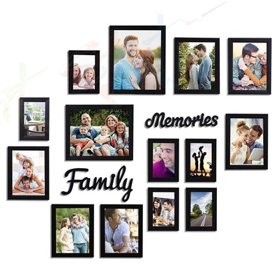 Family Memories Set Of 14 Individual Wall Photo Frame