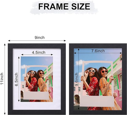 8x10 Picture Frame, Engineered Wood with Shatter Resistant Plexiglass