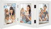 Three Picture Frame Hinged Photo Frame Folding Wedding Family Frames Collage with Glass