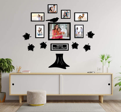 Family Tree Collage Photo Frames For Wall Decor Set