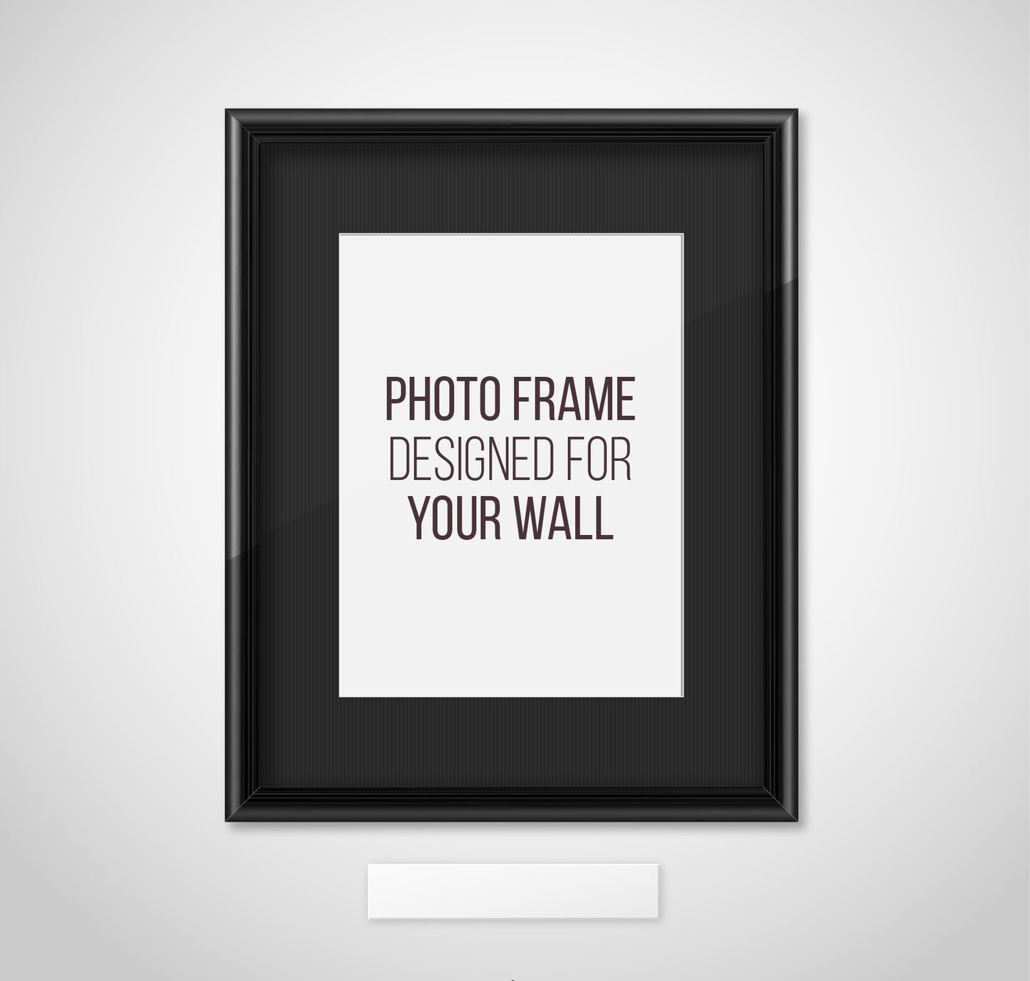 Black photo frame