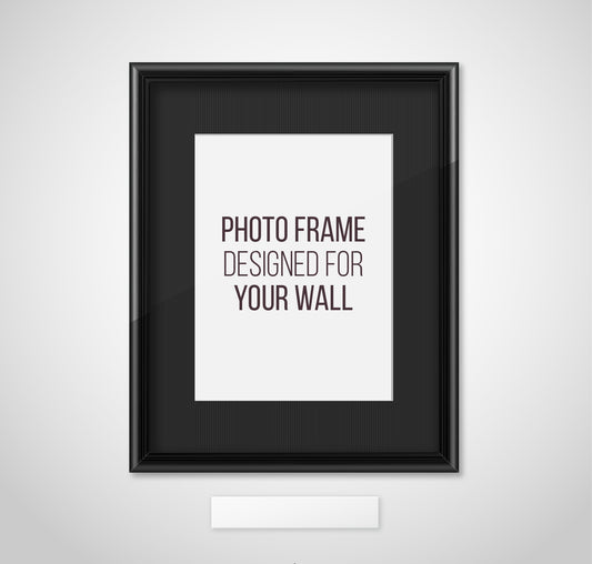 Black photo frame