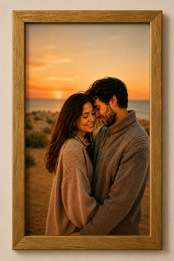 Slim Wooden 0.5 Inch Photo Frame