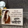 'Happy Birthday' Personalized Engraved Rectangular Wooden Photo Plaque Gift For Brother, Men, Boys , Boyfriend