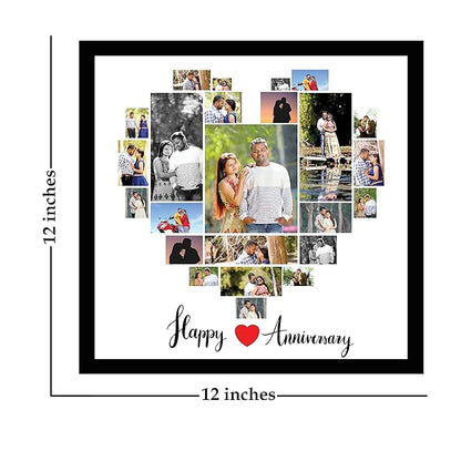 Personalized Love Photo Frame in Heart Shape for Gifting, Anniversary, Birthday, Any Occasion