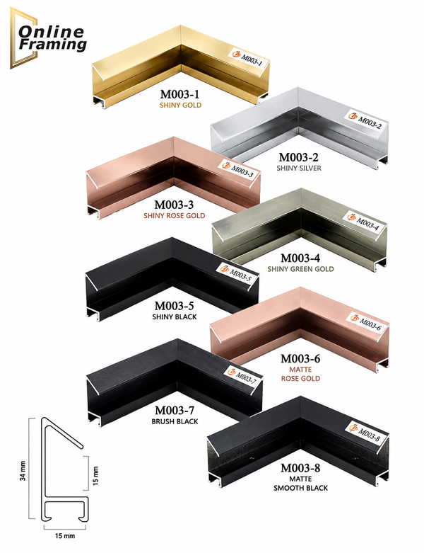 Obsidian Luxe Metal Frame – Premium Glossy Aluminum Picture Frame