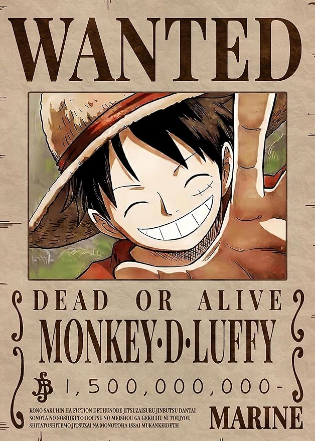 Pack of 20 Anime One Piece Poster Merchandise For Wall Decoration