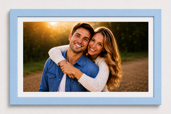 Modern Flat Wooden Photo Frame | Custom Wall Picture Frame Online