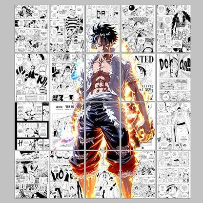 Pack of 20 Anime One Piece Poster Merchandise For Wall Decoration