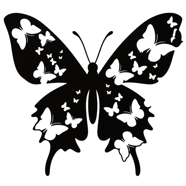 2D Decorative Butterfly Wall Art – Add Elegance to Your Walls! Size 4ftx3ft