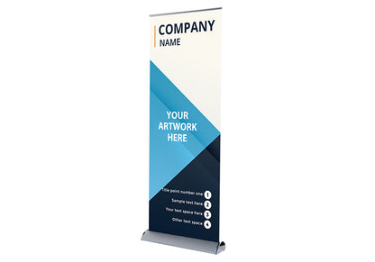 Deluxe Wide Base Single Screen Roll Up Banner Stands