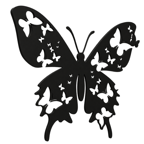 2D Decorative Butterfly Wall Art – Add Elegance to Your Walls! Size 4ftx3ft