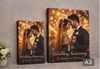 1st Wedding Anniversary Canvas Photo Frame – Personalized Couple Canvas Print