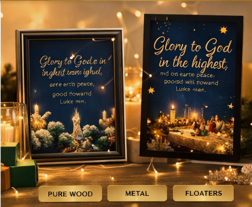 Christmas Picture Frames with Photos