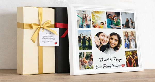 Birthday Photo Frame for Best Friend – Personalized Friendship Collage Frame
