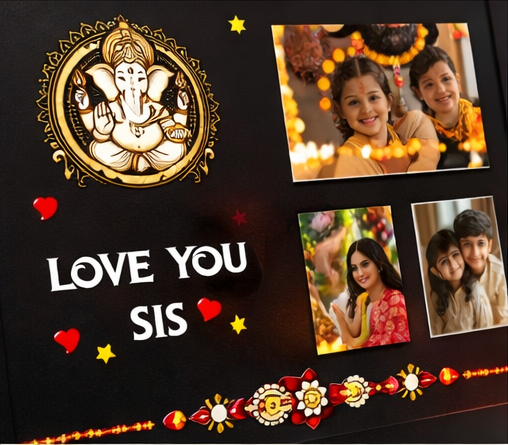 Personalized Raksha Bandhan Brother Sister Photo Frame Gift