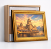 Premium Golden Architectural Cityscape Wall Art Frame Decor