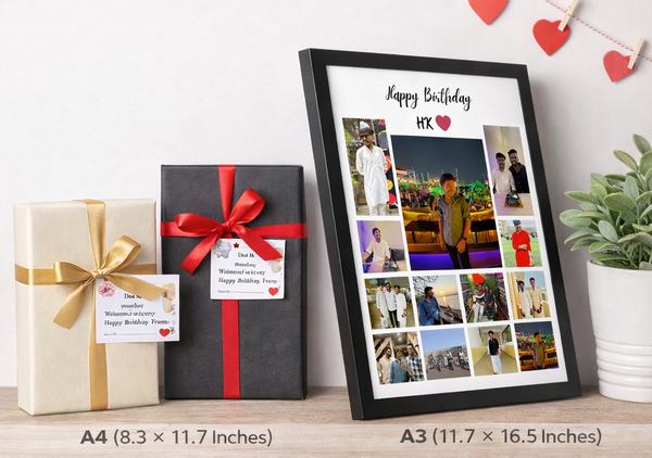 Personalized Happy Birthday Photo Collage Frame