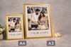 Personalized 1st Wedding Anniversary Collage Frame (A4 / A3)