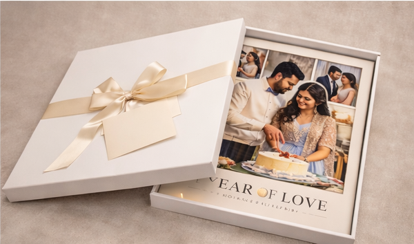 Personalized 1st Wedding Anniversary Collage Frame (A4 / A3)