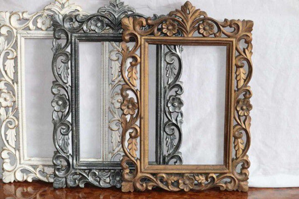 Wood Carved Frame Mirror
