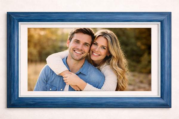 Blue Wood Frame