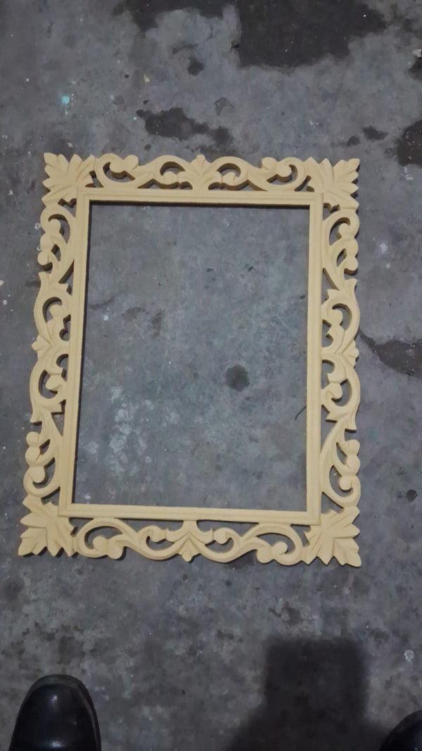 Wood Carved Frame Mirror