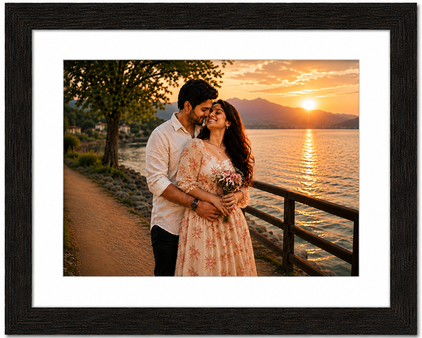 Slim Wooden 2 Inch Photo Frame