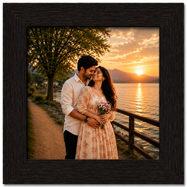Slim Wooden 2 Inch Photo Frame