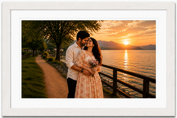 Slim Wooden 2 Inch Photo Frame