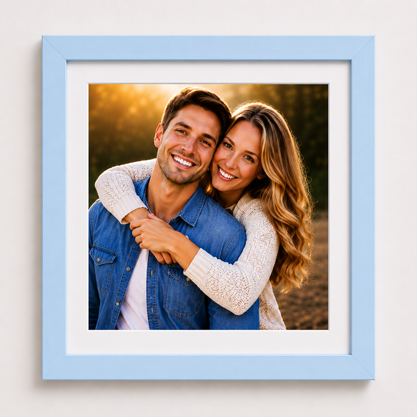 Modern Flat Wooden Photo Frame | Custom Wall Picture Frame Online