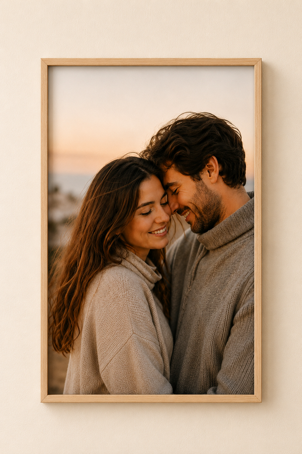 Slim Wooden 0.5 Inch Photo Frame