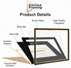 Executive Certificate Display Frame | Premium Wall-Mounted Degree & Diploma Frame with Crystal Clear Acrylic