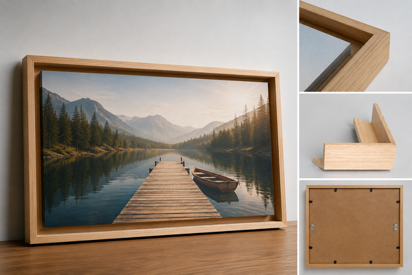 Pure Wood Floating Frame