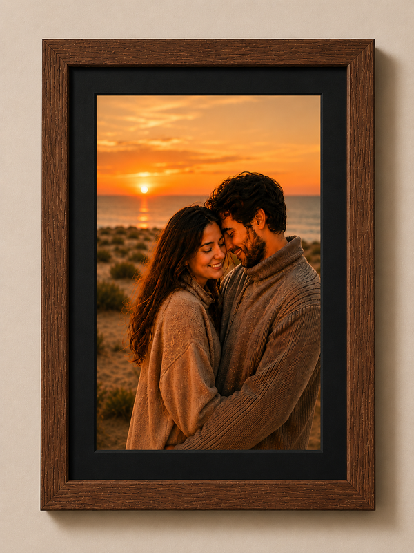 Slim Wooden 0.5 Inch Photo Frame