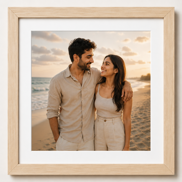 Slim Wooden 0.5 Inch Photo Frame
