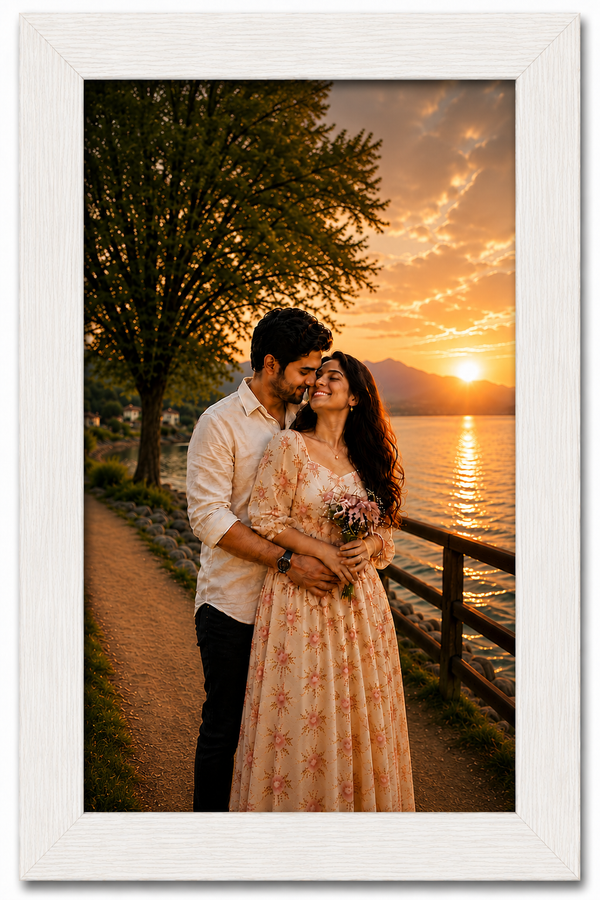 Slim Wooden 2 Inch Photo Frame