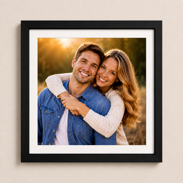 Modern Flat Wooden Photo Frame | Custom Wall Picture Frame Online