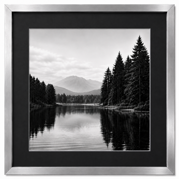 Obsidian Luxe Metal Frame – Premium Glossy Aluminum Picture Frame