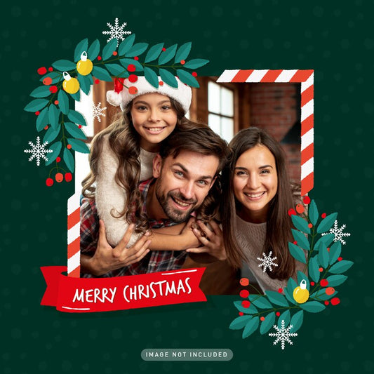 Merry christmas photo frames